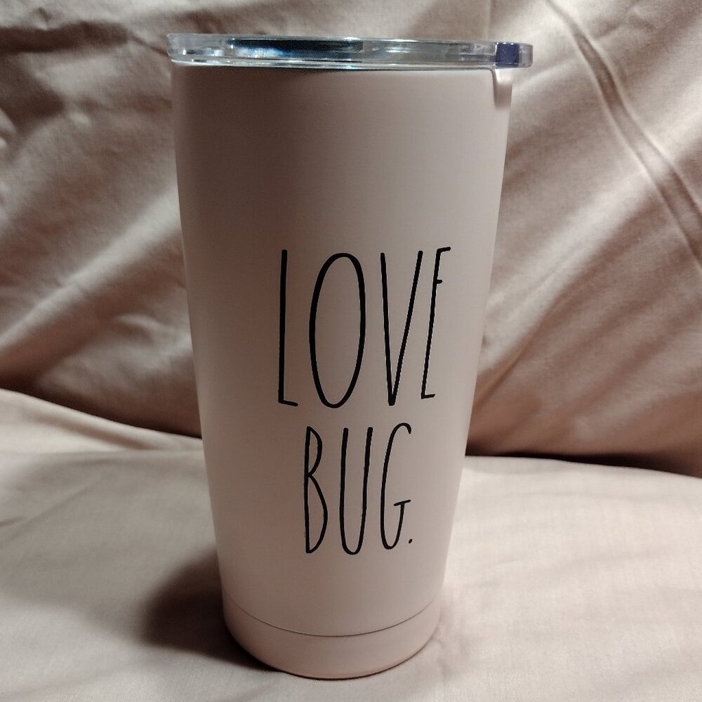 💕 Rae Dunn || Pink "Love "Bug" Tumbler 17oz